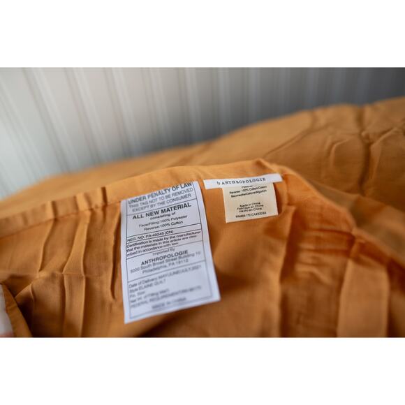 Anthropologie Velvet Elaine Shams Set of 2 Standard - Picture 4 of 4